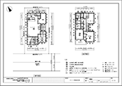 ２階建て平面図