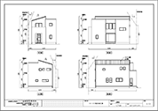 ２階建て立面図